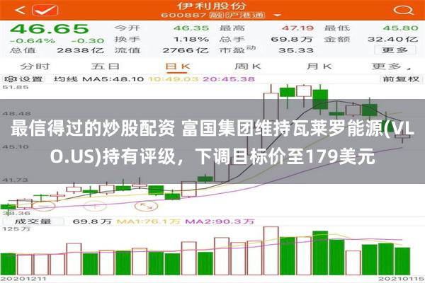 最信得过的炒股配资 富国集团维持瓦莱罗能源(VLO.US)持有评级，下调目标价至179美元