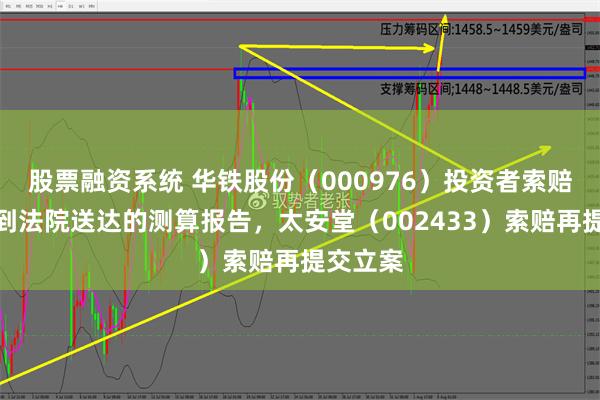 股票融资系统 华铁股份（000976）投资者索赔案已收到法院送达的测算报告，太安堂（002433）索赔再提交立案